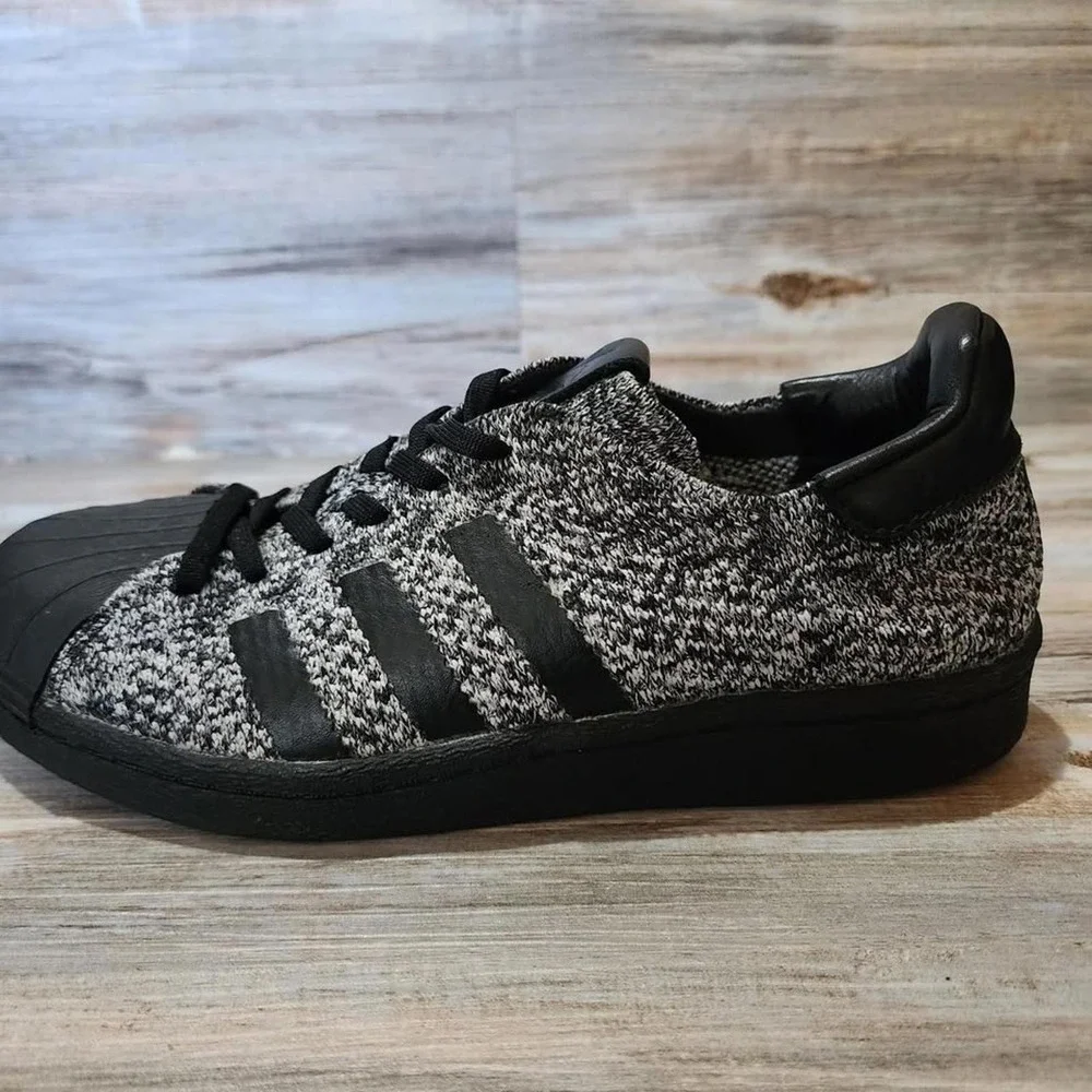 Adidas SNS Superstar Boost Primeknit‎ Black White BY2912 Womens 5.5 Mens 4.5